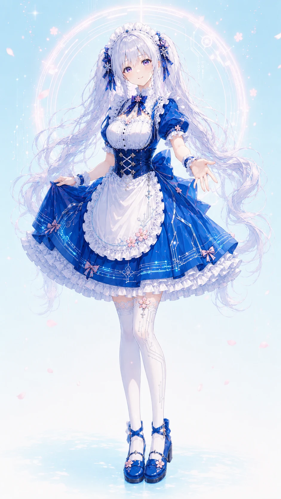 青色の制服をまとったNana Blue